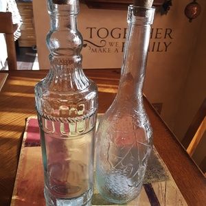 Glass decorative bottles